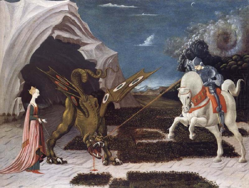 Paolo Ucello Saint George,the Princess and the Dragon china oil painting image